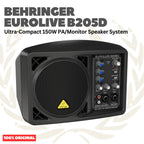 BEHRINGER B205D Ultra-Compact 150W 5.25 inch PA/Monitor Speaker System - Speaker Monitor