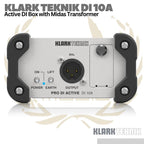 Klark Teknik DI 10A Active DI Box with Midas Transformer | DI10 DI10A