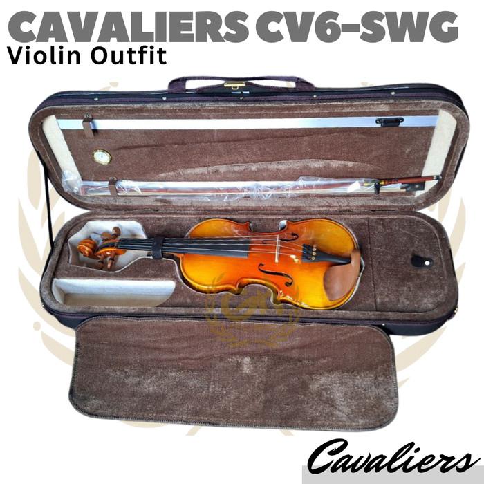 CAVALIERS CV6-SWG Violin Outfit | Biola 1/2 3/4 4/4 1/4 Size