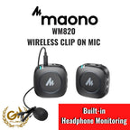 MAONO WM820 WIRELESS CLIP ON MIC SYSTEM