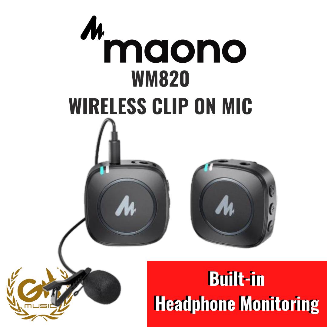 MAONO WM820 WIRELESS CLIP ON MIC SYSTEM