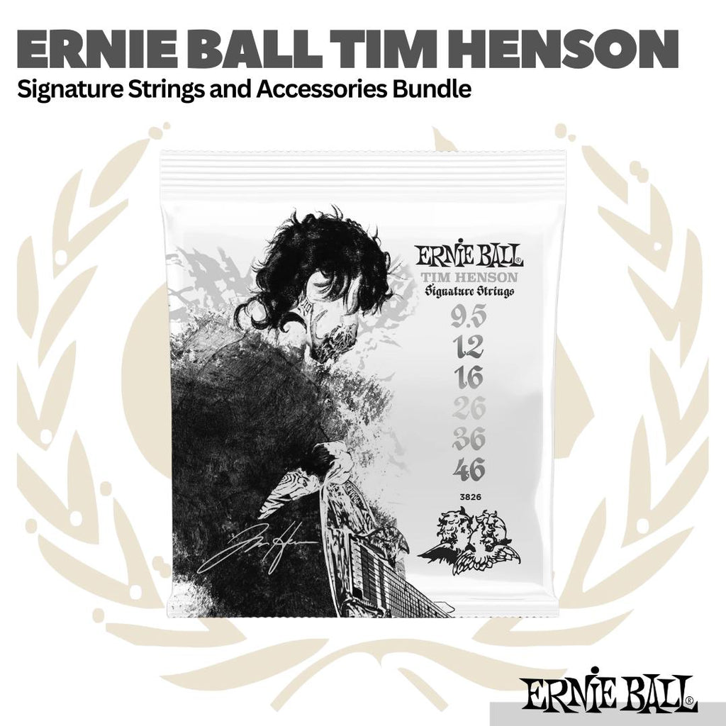 Ernie Ball Tim Henson Polyphia Signature Strings, Fretwraps and Accessories Bundle | Senar Gitar Kit Box