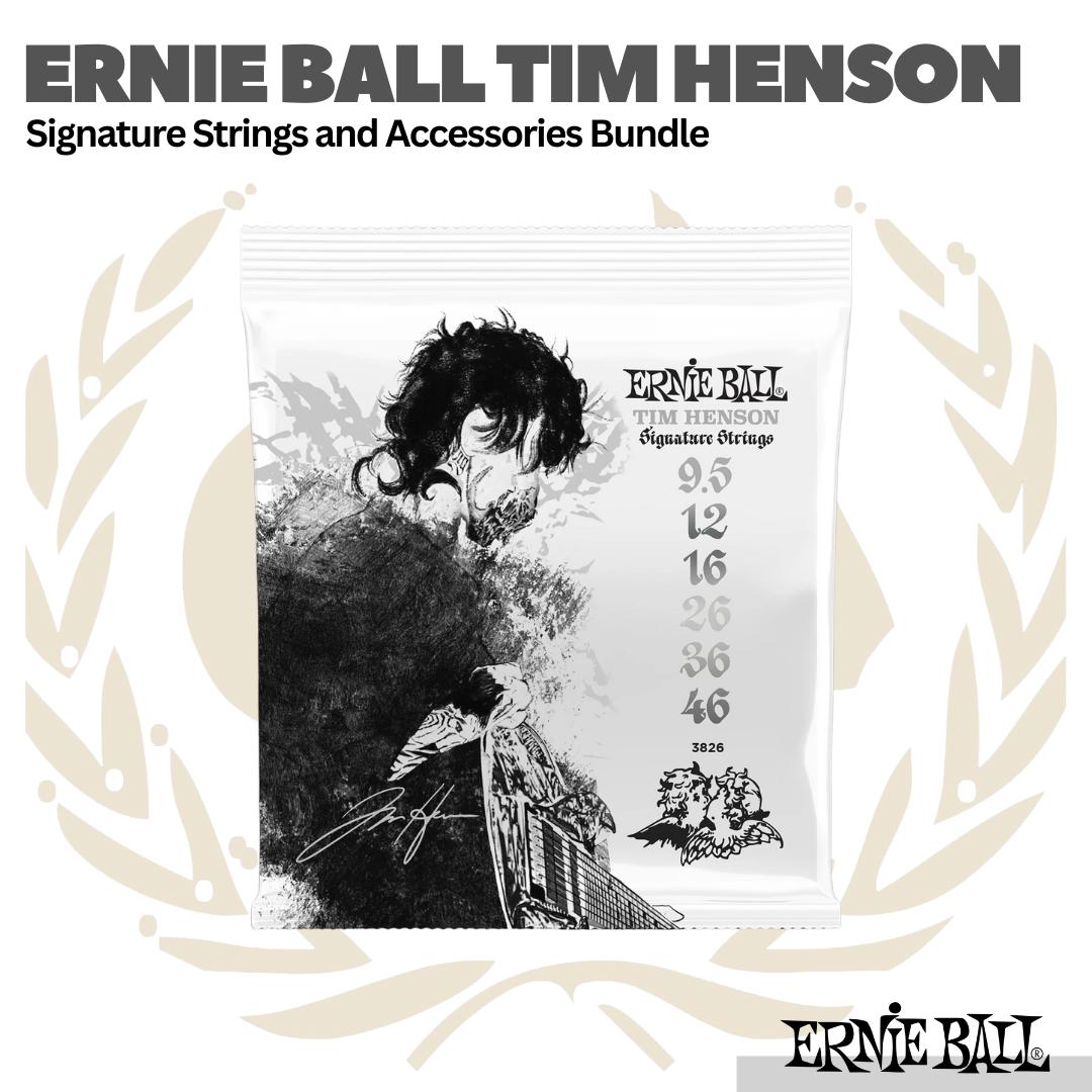 Ernie Ball Tim Henson Polyphia Signature Strings, Fretwraps and Accessories Bundle | Senar Gitar Kit Box