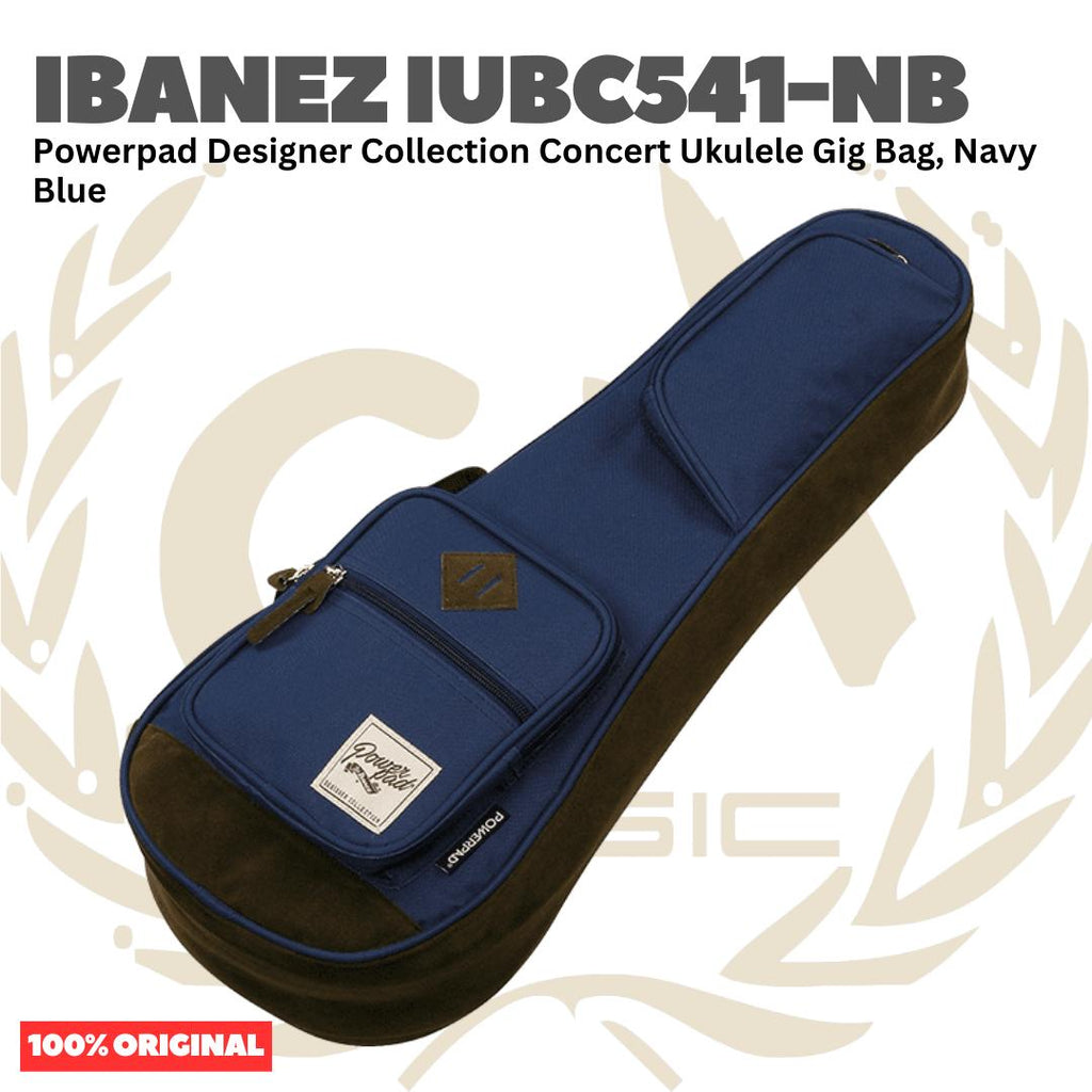 Ibanez IUBC541 Powerpad Designer Collection Gig Bag for Concert Ukulele - Tas Ukulele Concert Original Asli