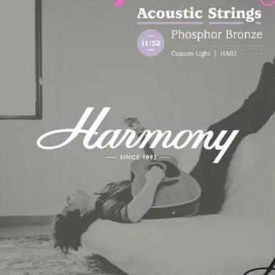 Harmony HA02 Phospor Bronze 11-52 Acoustic Guitar String Senar Akustik