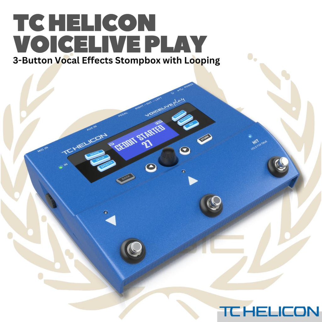 TC HELICON VOICELIVE PLAY VOCAL EFFECT PEDAL - STOMPBOX EFEK PEDAL VOKAL LOOPING