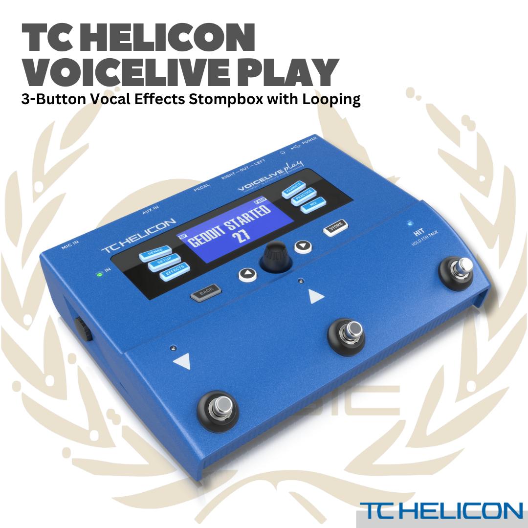 TC HELICON VOICELIVE PLAY VOCAL EFFECT PEDAL - STOMPBOX EFEK PEDAL VOKAL LOOPING