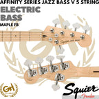 Squier Affinity Series Jazz Bass V 5-String Maple FB - Olympic White