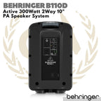 Behringer Eurolive B110D Active 300W 10 inch PA Speaker | Aktif B110 D