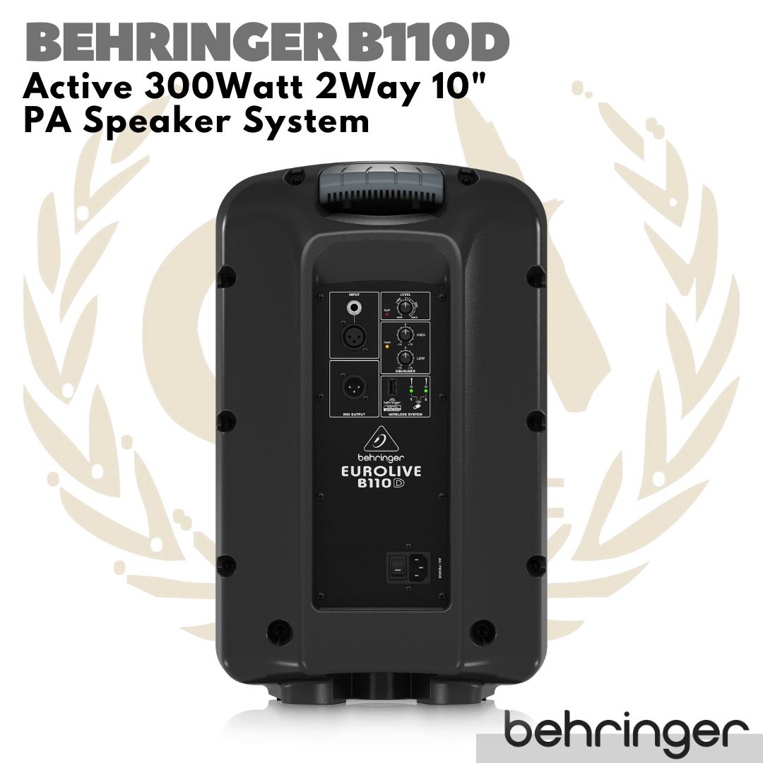 Behringer Eurolive B110D Active 300W 10 inch PA Speaker | Aktif B110 D