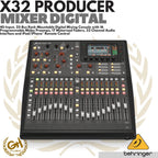 BEHRINGER X32 PRODUCER 40-Input, 25-Bus Rack-Mountable Digital Mixer