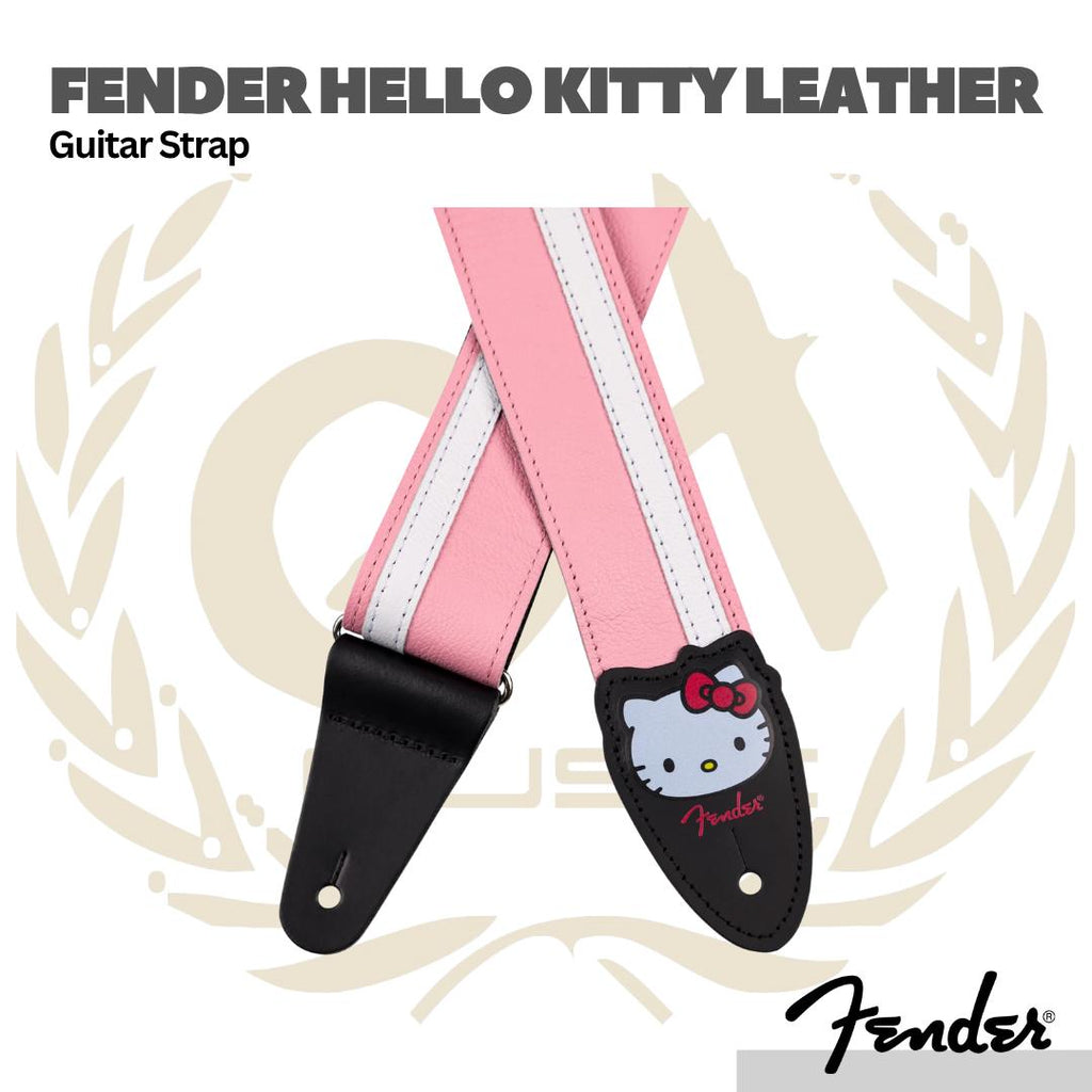 Fender Hello Kitty Leather Guitar Strap - Strep Gitar