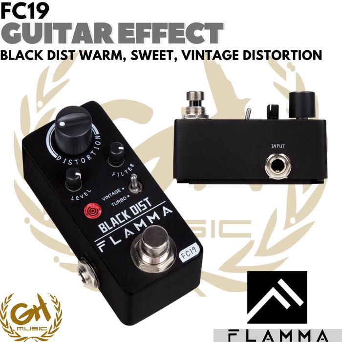 FLAMMA FC19 Black Dist - Warm, Sweet, Vintage Distortion - Efek Gitar