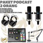 PAKET PODCAST 2 ORANG ALCTRON BC700 + MAONO AM100 + HEADPHONE