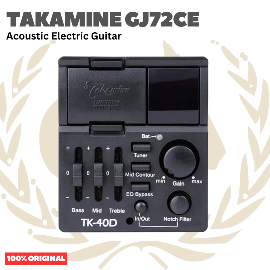 TAKAMINE GJ72CE Acoustic Electric Guitar - Gitar Akustik Listrik Elektrik dengan Preamp GJ72 CE Original Asli