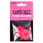 ERNIE BALL RUBBER STRAP BLOCKS 4 Packs | Pelindung Strap Gitar Bass