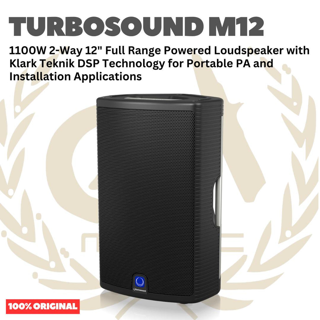 TURBOSOUND Milan M12 1100W 2-Way 12inch Full Range Powered Loudspeaker - Speaker Aktif M 12