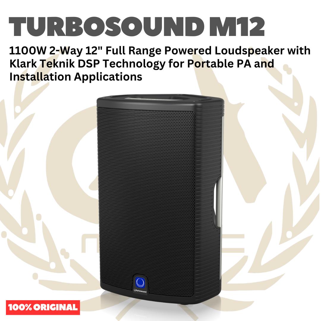 TURBOSOUND Milan M12 1100W 2-Way 12inch Full Range Powered Loudspeaker - Speaker Aktif M 12