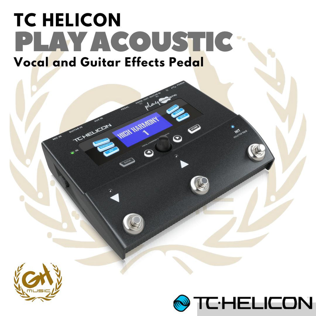 TC-HELICON PLAY ACOUSTIC Vocal and Guitar Effects Pedal | Efek Vokal