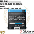 D'ADDARIO NICKEL WOUND XL, EXL 170-5, 45-130, 5 SENAR BASS LIGHT