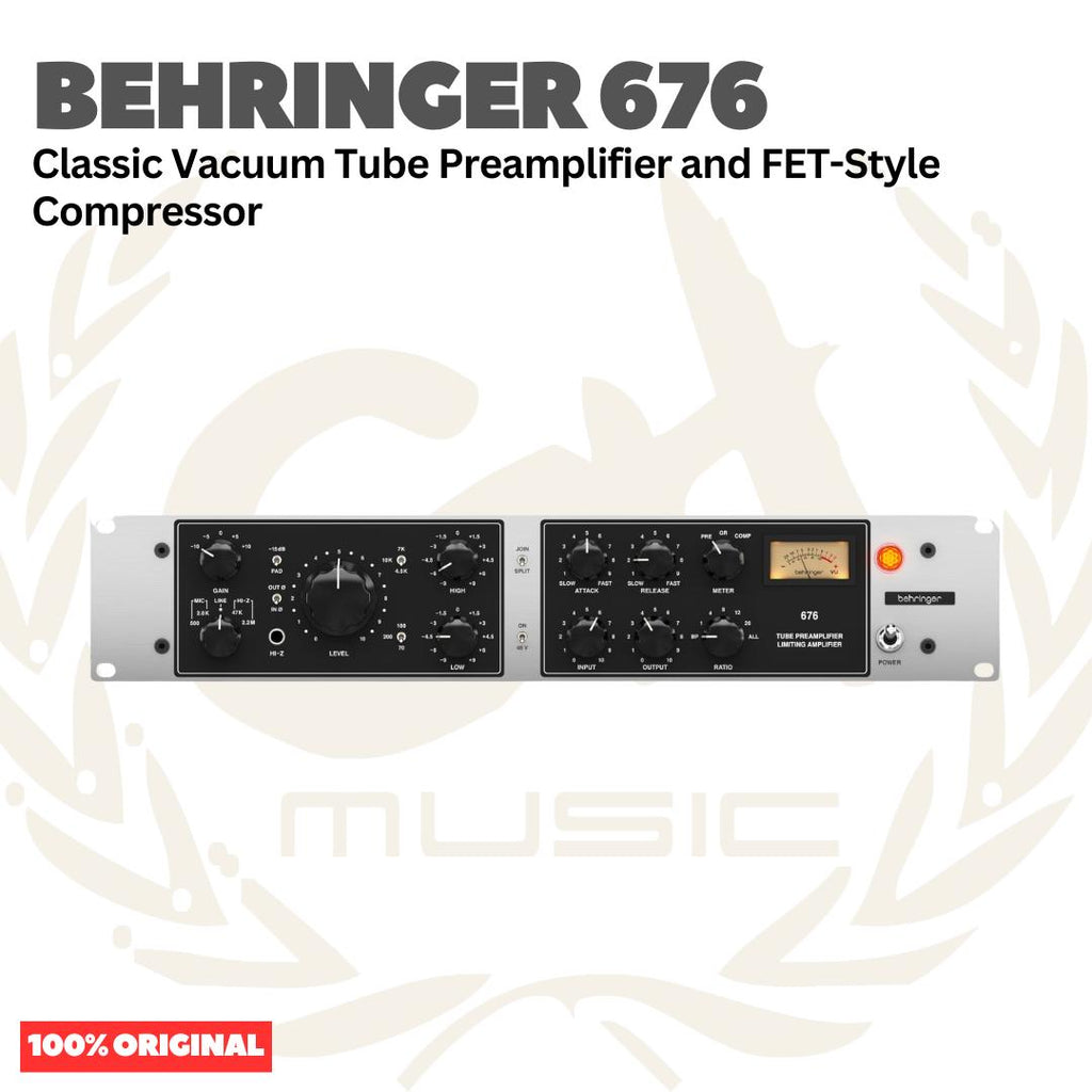 Behringer 676 Classic Vacuum Tube Preamplifier and FET-Style Compressor