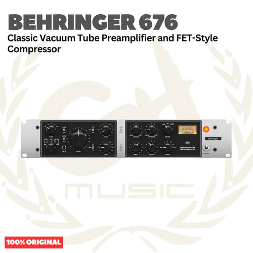 Behringer 676 Classic Vacuum Tube Preamplifier and FET-Style Compressor