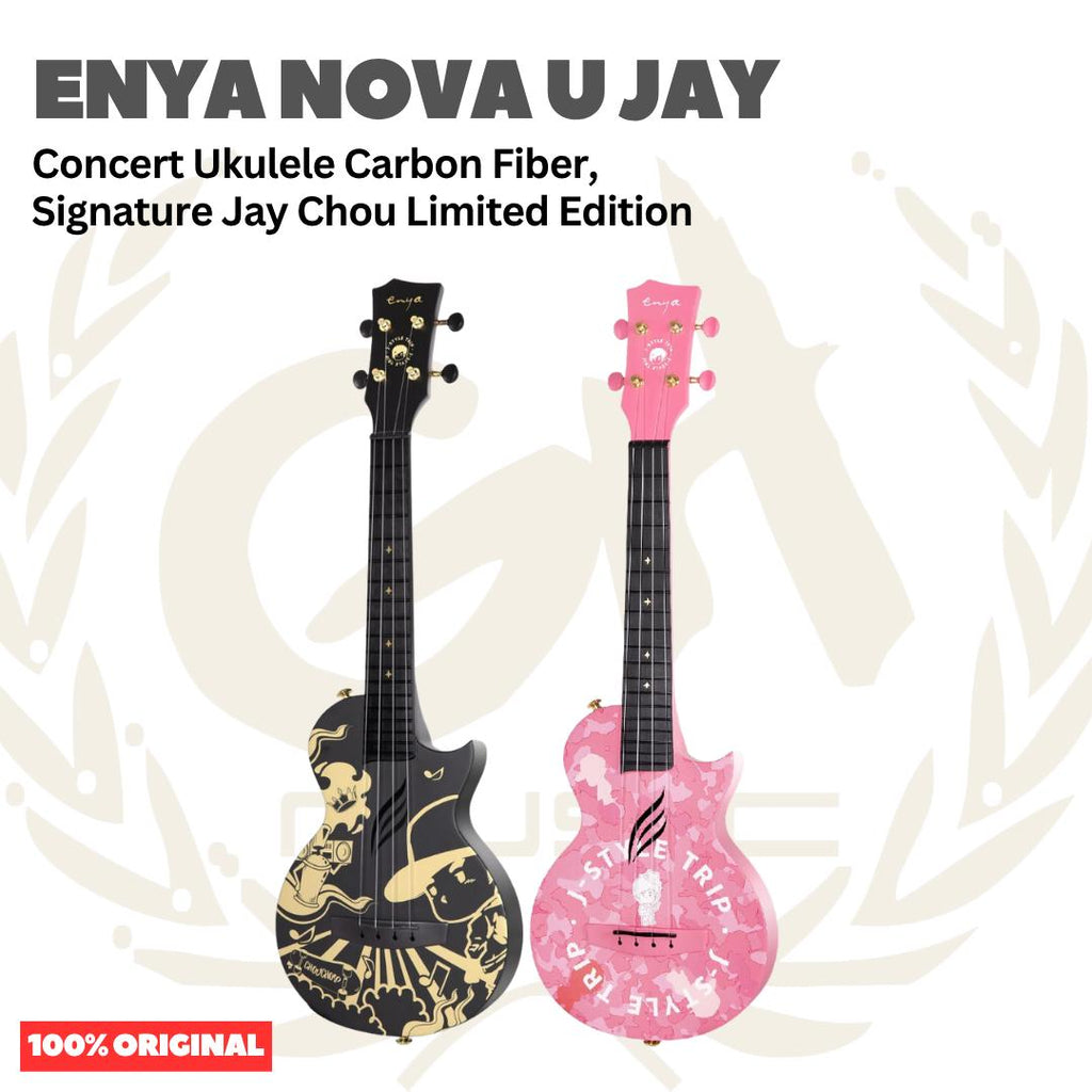 ENYA NOVA U-JAY Concert Ukulele Carbon Fiber, Signature Jay Chou Limited Edition