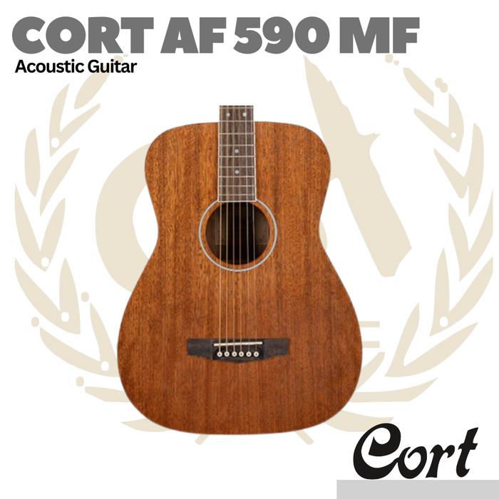 Cort AF590MF Acoustic Guitar w/Bag - Gitar Akustik AF 590MF