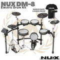 NUX DM-8 Electric Drum Kit Digital Asli dengan Remo Mesh Heads & 9-Piece Lengkap | Drum Elektrik DM8 Original