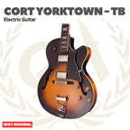 Cort YORKTOWN TB Acoustic Electric w/Case - Gitar Akustik Elektrik