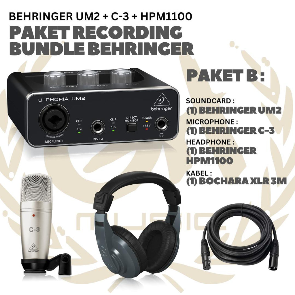 PAKET RECORDING BUNDLE BEHRINGER - PAKET REKAMAN ALL BEHRINGER