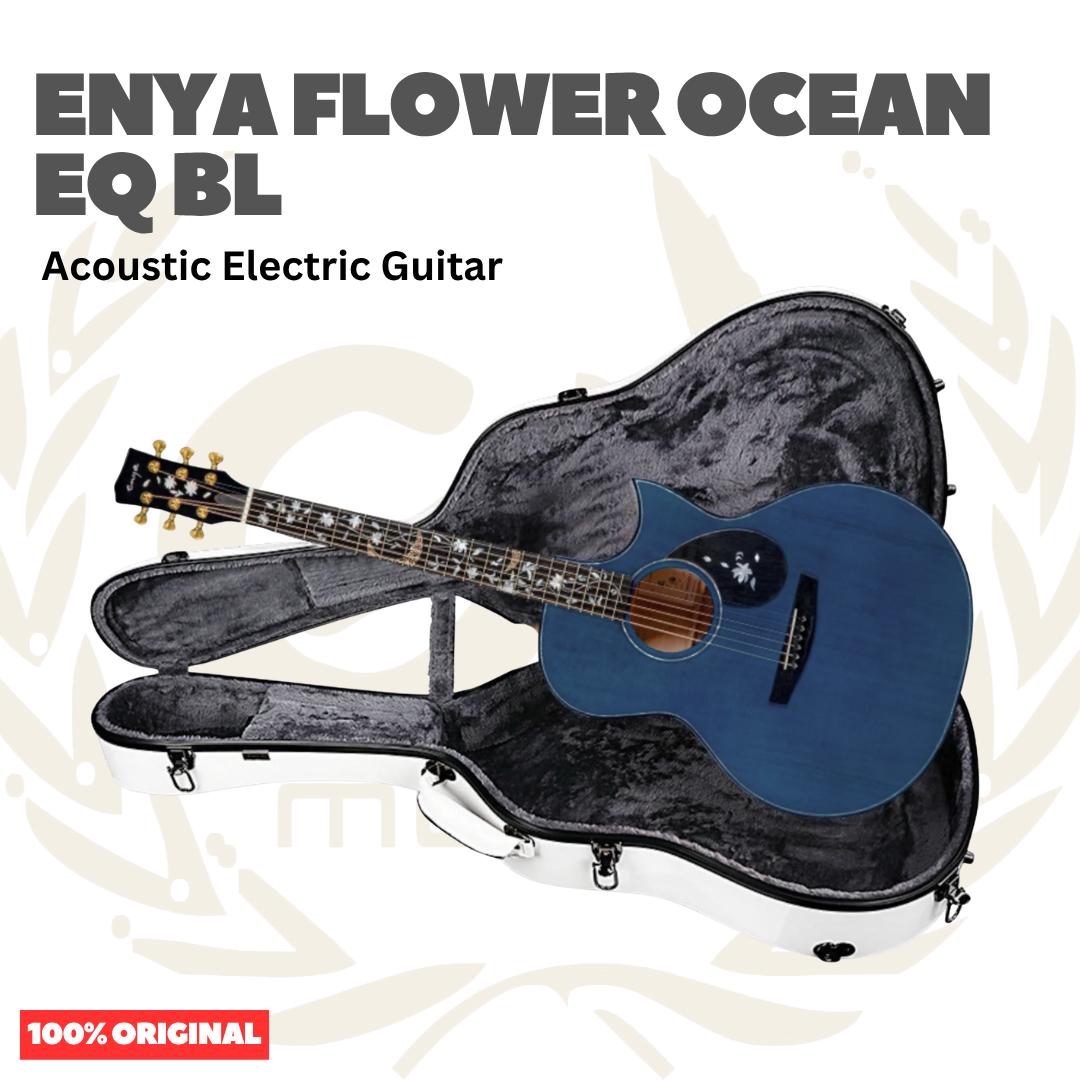 Enya Flower Ocean EQ Acoustic Guitar - Gitar Akustik