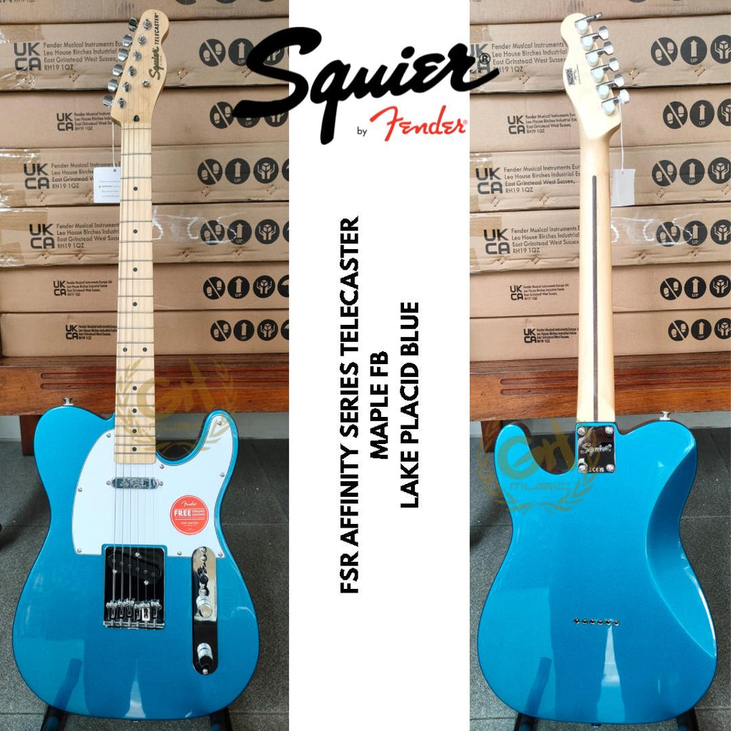 Squier FSR Affinity Series Telecaster Electric Guitar, Maple FB - Gitar Listrik