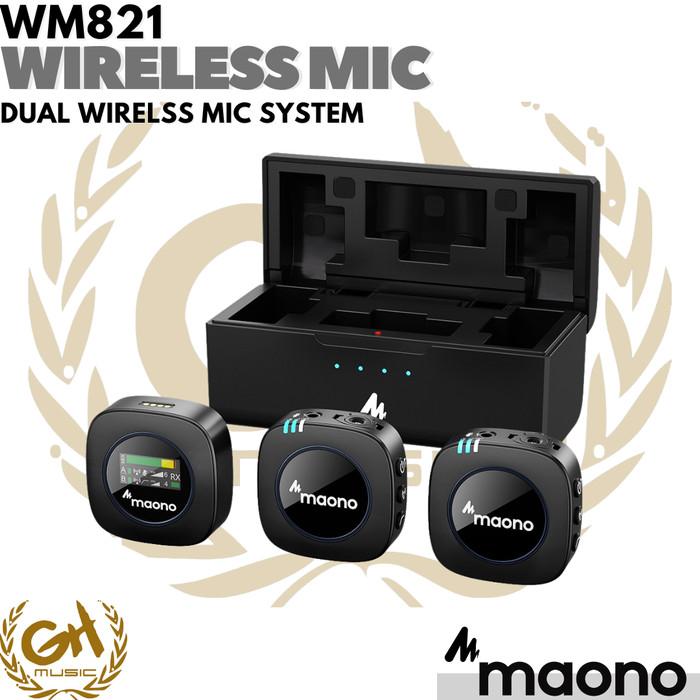 Maono WM821 Dual Wireless Microphone System - Mic Wireless