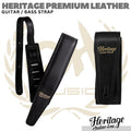 HERITAGE PREMIUM LEATHER Guitar / Bass Straps | Strap Gitar Kulit