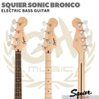 SQUIER SONIC BRONCO Electric Bass Guitar | Bass Listrik Elektrik - BLACK