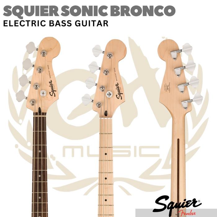 SQUIER SONIC BRONCO Electric Bass Guitar | Bass Listrik Elektrik - BLACK