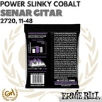 Ernie Ball 2720 Power Slinky Cobalt Electric Guitar Strings, 11-48