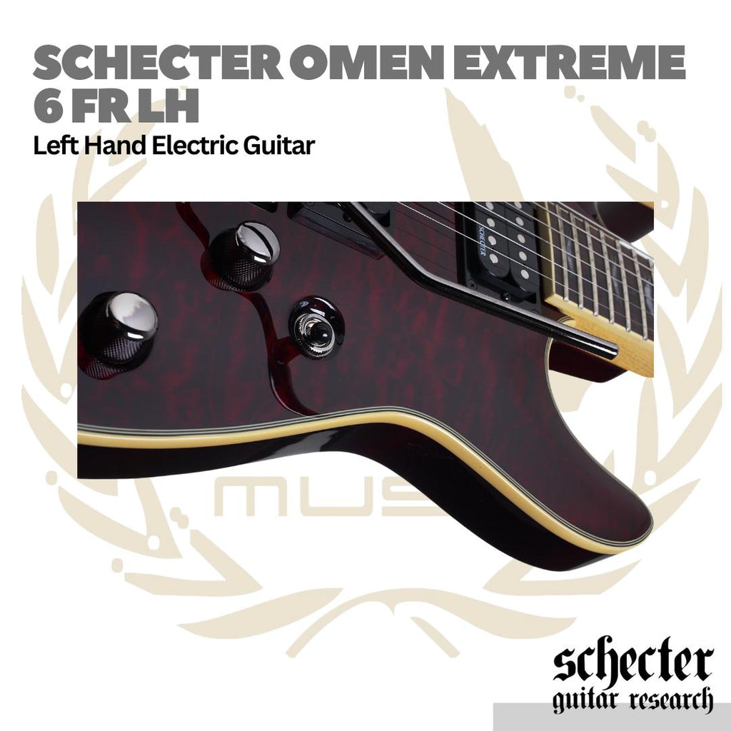 Schecter Omen Extreme 6 Floyd Rose FR Left Handed Electric Guitar | Gitar Elektrik Kidal