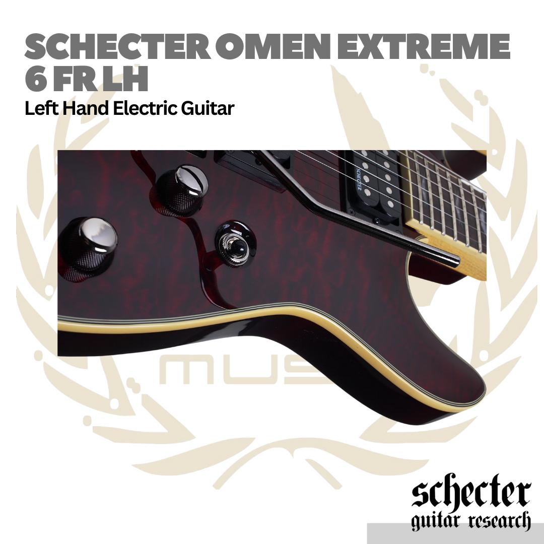 Schecter Omen Extreme 6 Floyd Rose FR Left Handed Electric Guitar | Gitar Elektrik Kidal