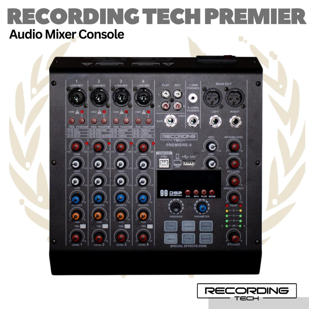 RECORDING TECH PREMIERE-4 Audio Mixer Console | Premiere4