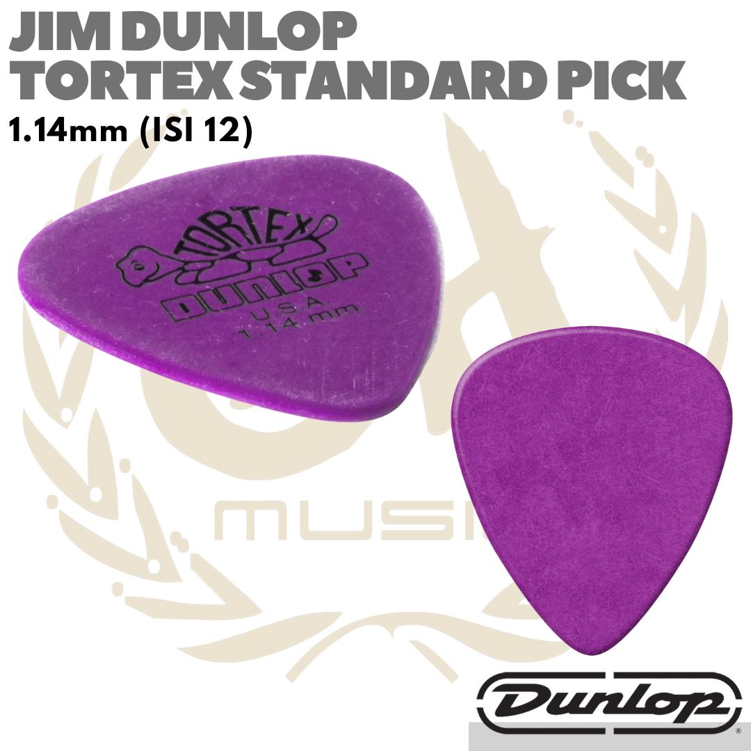 JIM DUNLOP TORTEX STANDARD PICK | Pik STD Gitar Bass isi 12