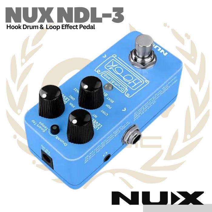 NUX HOOK NDL3 Drum & Loop Guitar Effect Pedal - Efek Gitar NDL-3