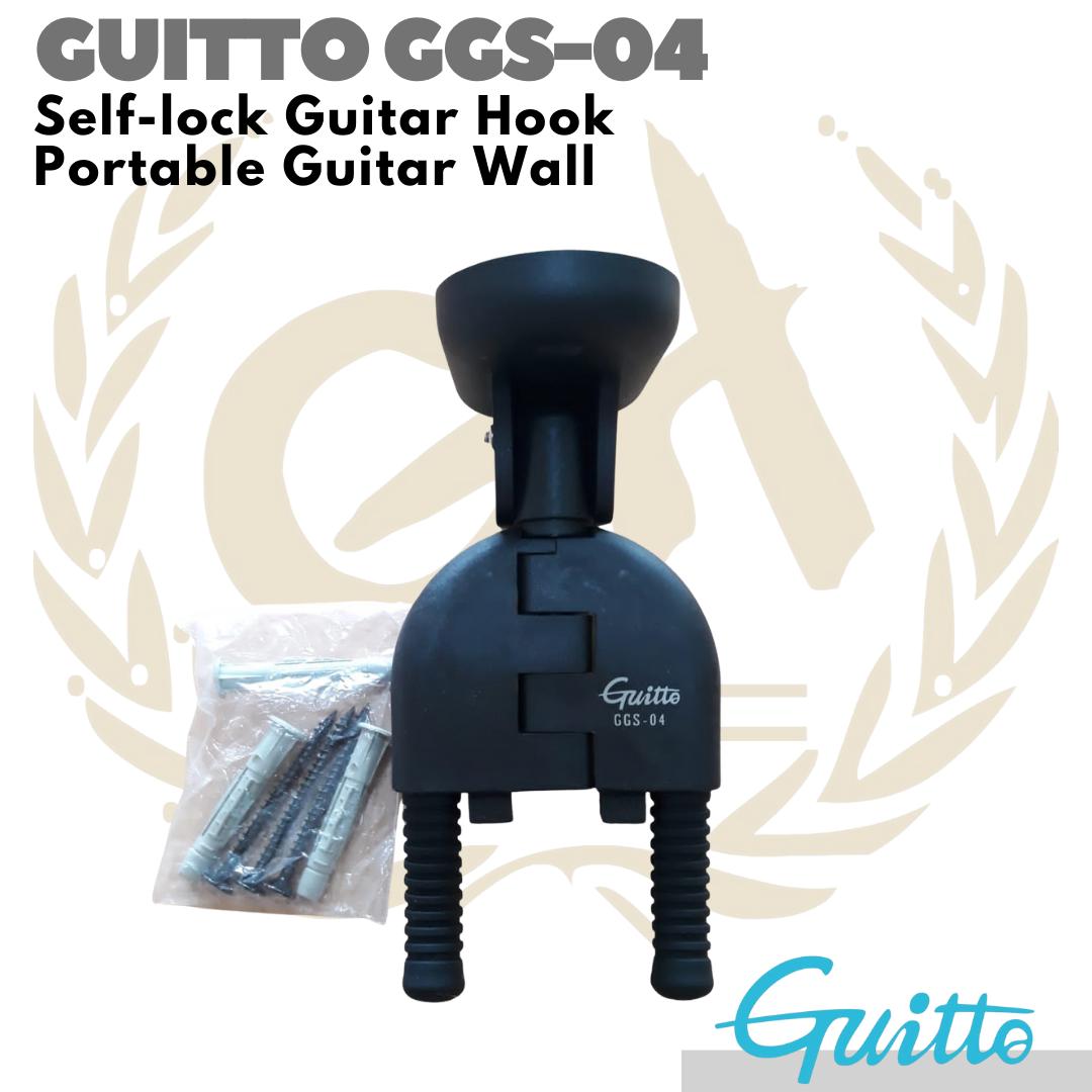 Guitto GGS-04 Selflock Guitar Hook Portable Wall | Stand Gitar Gantung