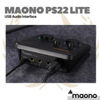 Maono PS22 Lite USB Audio Interface - Soundcard Recording