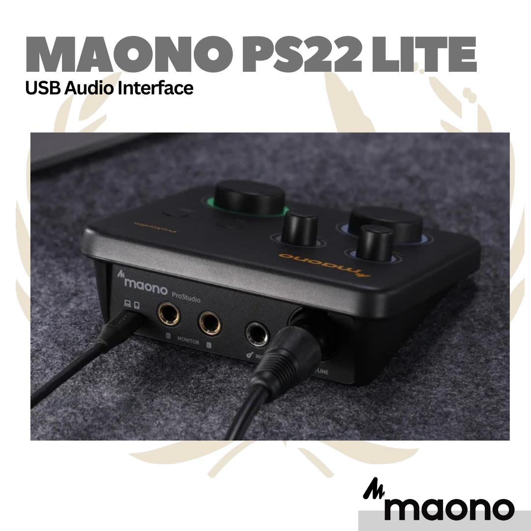 Maono PS22 Lite USB Audio Interface - Soundcard Recording
