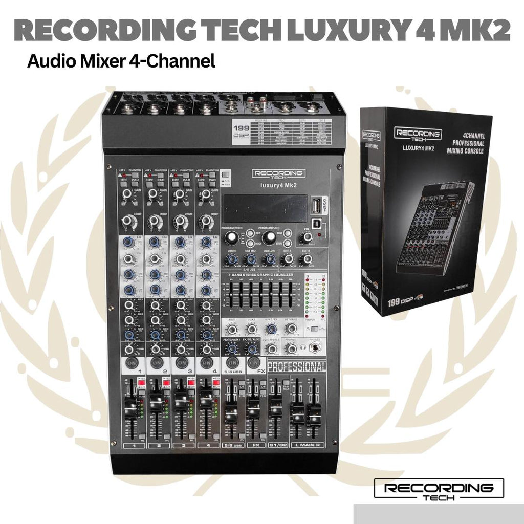 RECORDING TECH LUXURY MK2 MIXING CONSOLE | 4 6 8 12  Audio Mixer Channel