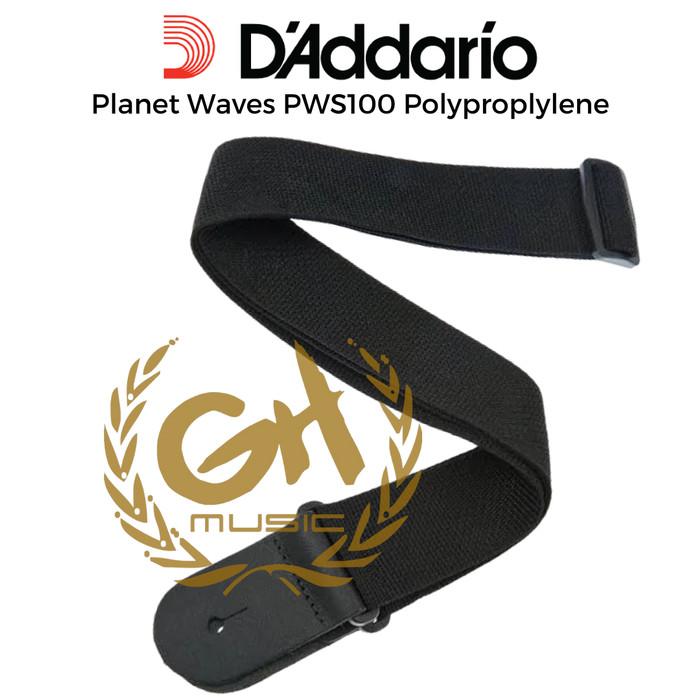 D'Addario Planet Waves PWS100 Polyproplylene Guitar Strap - Black