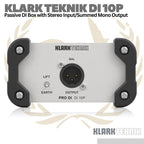 Klark Teknik DI 10P 1-ch Passive Direct Box with Midas Transformer