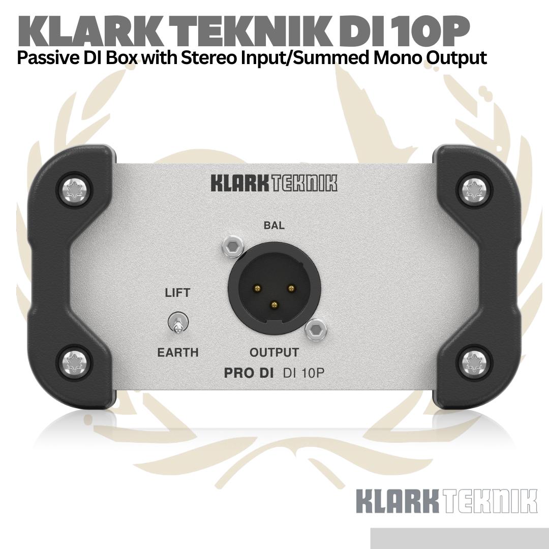 Klark Teknik DI 10P 1-ch Passive Direct Box with Midas Transformer